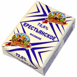 Масло сливочное Крестьянское 72,5% 180гр