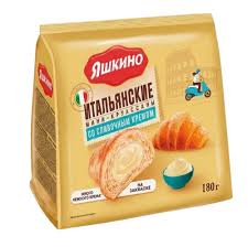 Яшкино мини круассаны с сливочным кремом 180 г